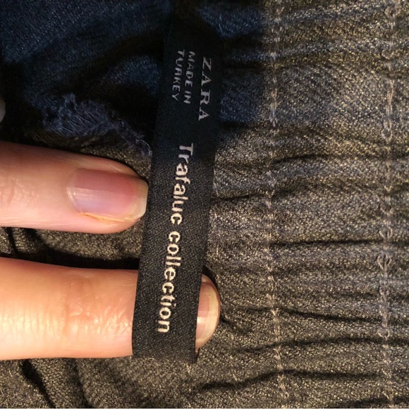 Grey cropped work pants - Picture 4 of 4